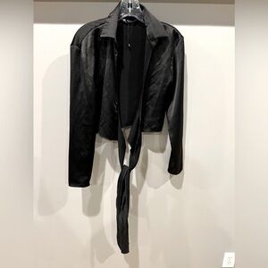 Zara XS tie front top